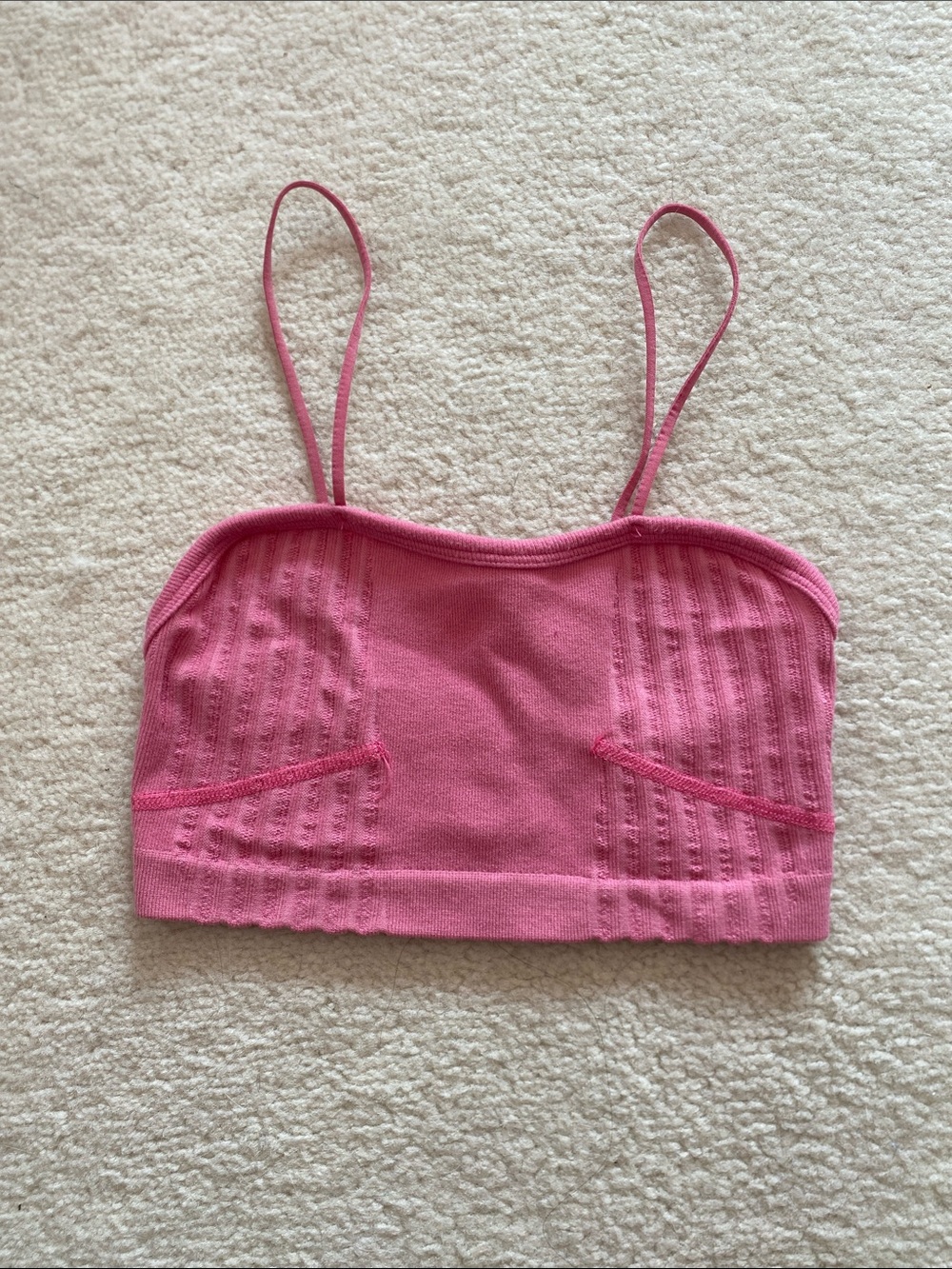 Urban Outfitters Out From Under Pink Knit Cropped Cami Top